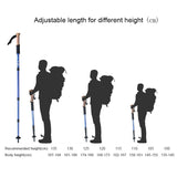 JUNGLELEOPARD Nordic Walking Aluminum - 2 Poles